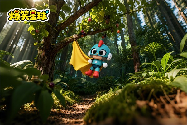 《爆笑星球》之森林探险记剧情简介 叮当猫、大眼蛙、阿尔一百、唛唛兔、啾啾熊等你来打卡