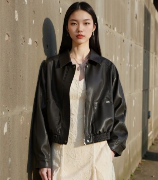 H+3女装,2025,新品,发布,皮衣,通勤装,招商,加盟