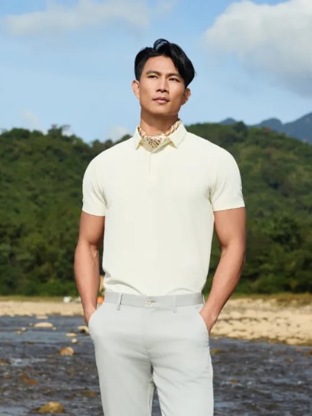 DUQM杜丘男装品牌2025新款休闲商务时尚短袖夏季新品