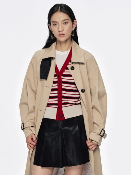 她图(TATU)女装品牌极简风单排扣休闲风衣女款2025新款春秋
松弛感高端大气上档次外套